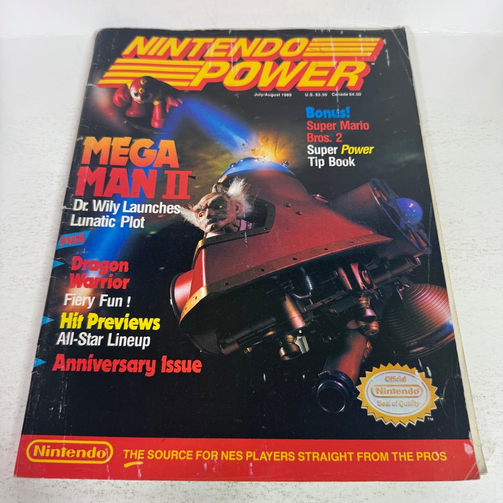 Nintendo Power Magazine Unisex OS Multicolor Mega Man II July/August 1989 Vol 7